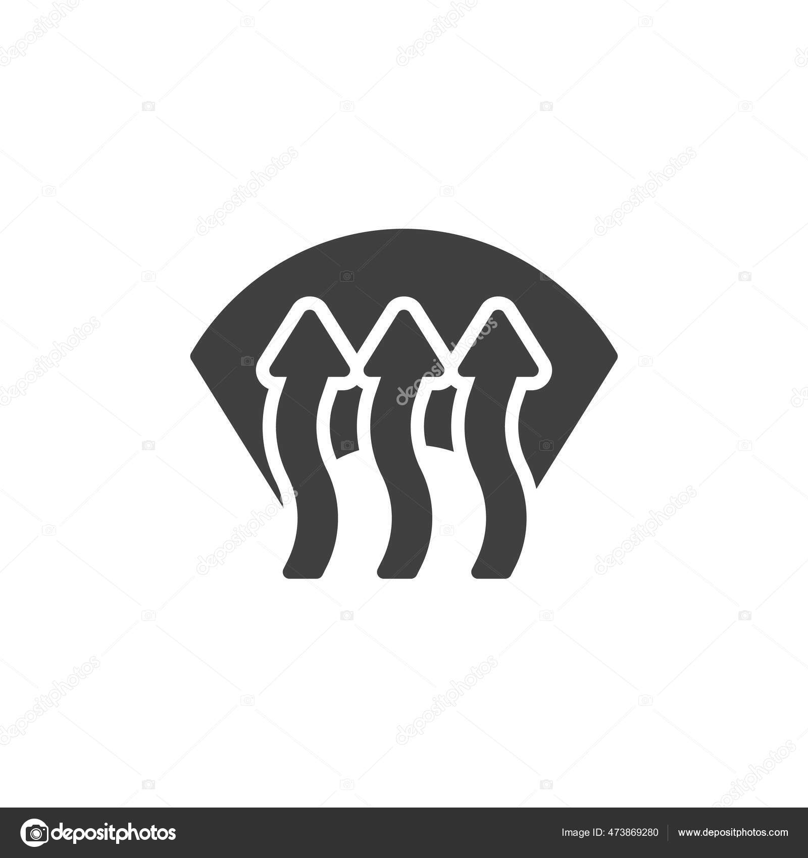 Windshield defrost indicator vector icon Stock Vector by ©avicons 473869280