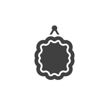 Süslü resim çerçeve vektörü simgesi