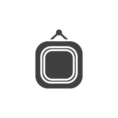 Boş resim çerçeve vektörü simgesi