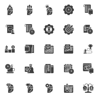 İş üretkenlik vektörü simgeleri belirlendi