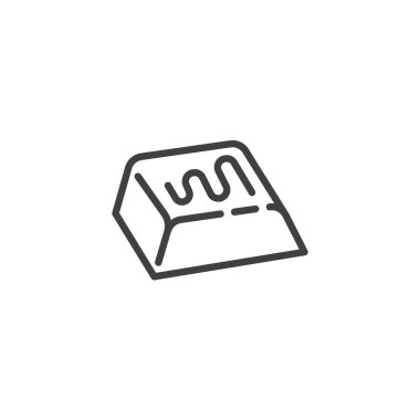 Çikolata çubuğu satır simgesi