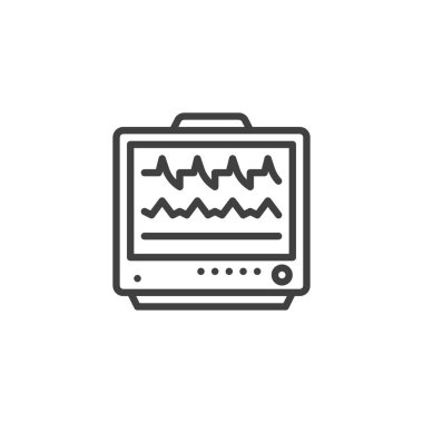 Ecg monitör çizgi simgesi