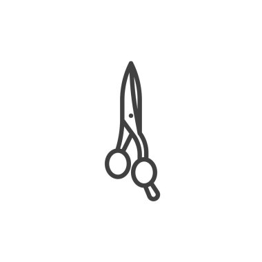 Hair Cutting Scissors line icon
