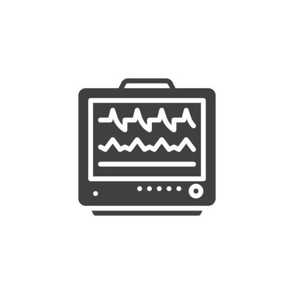 Ikonę monitora EKG wektor — Wektor stockowy