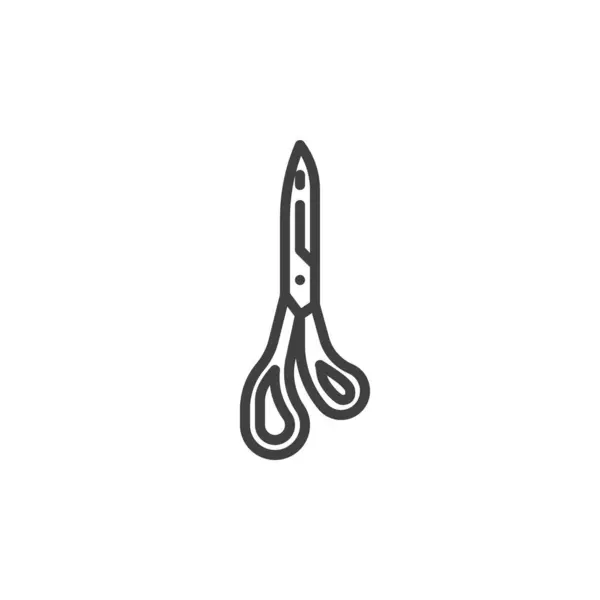 Grip Scissor line icon — Stock Vector