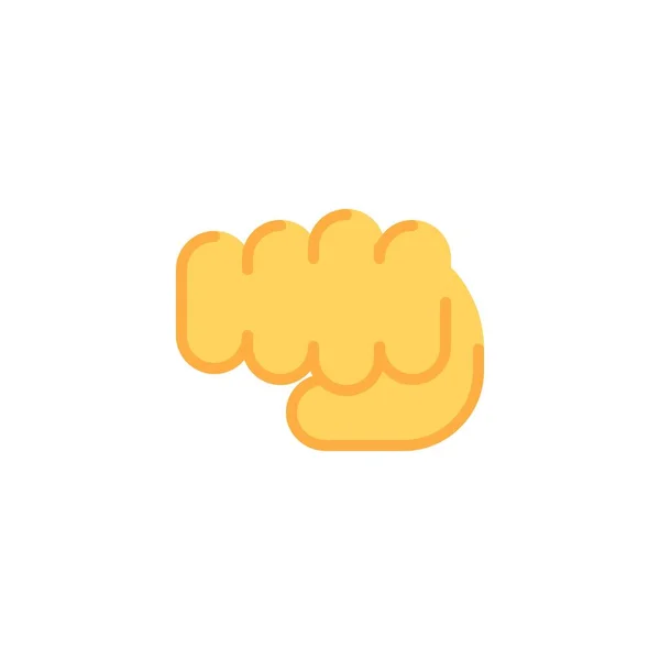 Fist, forward punch flat icon — 스톡 벡터