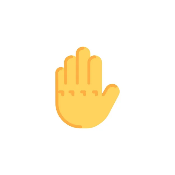 Raised hand gesture flat icon — Διανυσματικό Αρχείο