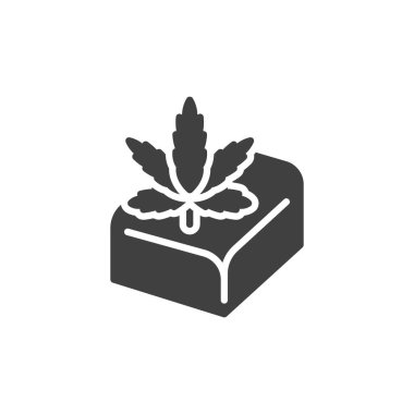 Cannabis box vector icon