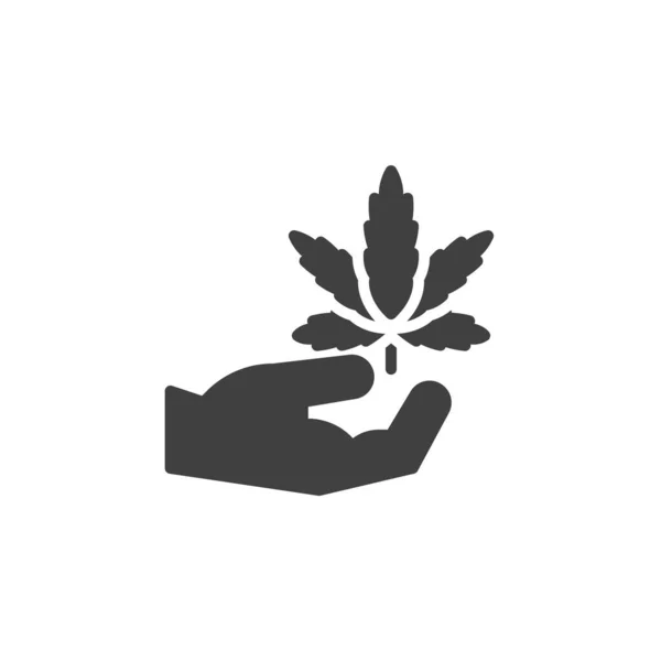 Medical cannabis vector icon — Vettoriale Stock