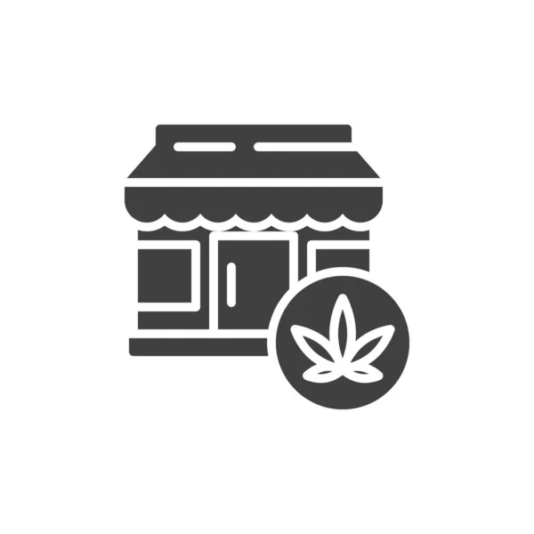Cannabis store vector icon — Vector de stock