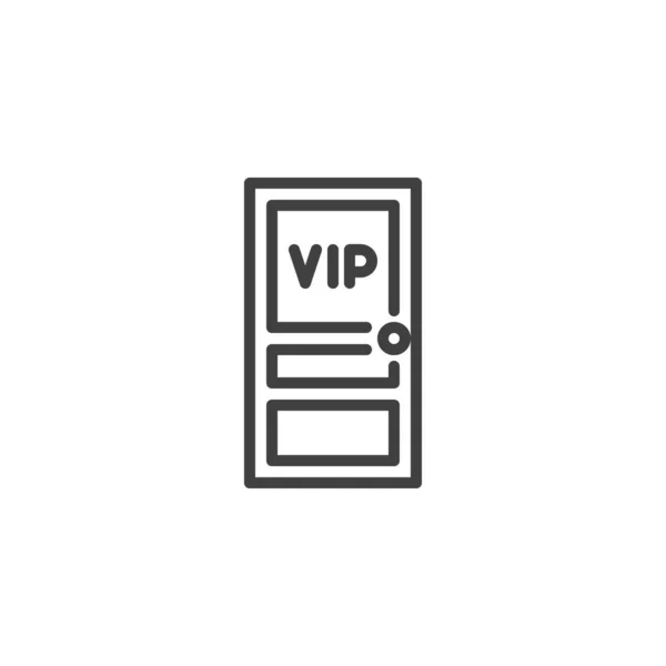 Значок VIP вхідної лінії — стоковий вектор