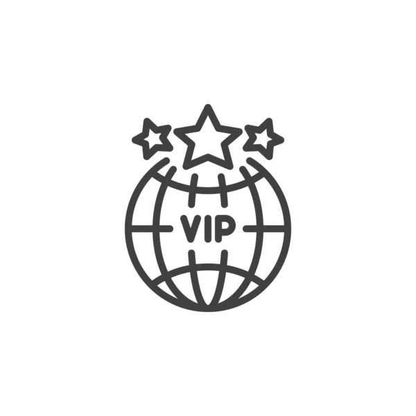 Ícone de linha de viagem VIP —  Vetores de Stock