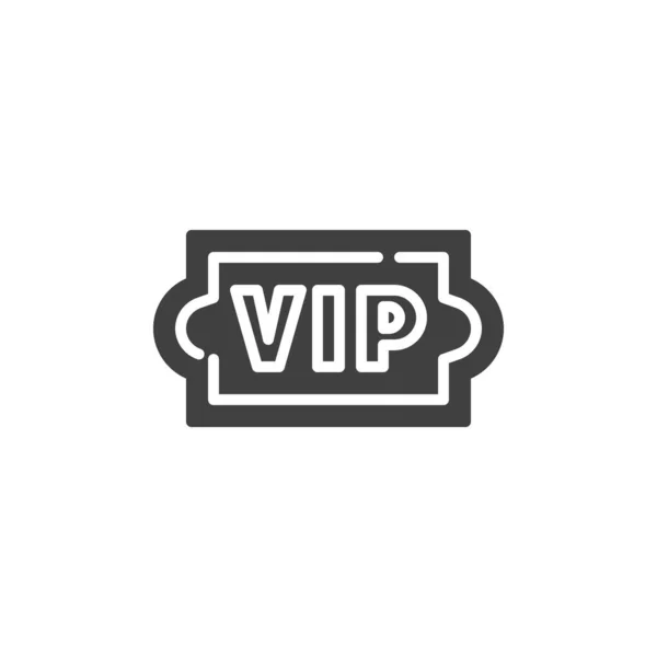 Εικονίδιο φορέα VIP εισιτηρίων — Διανυσματικό Αρχείο
