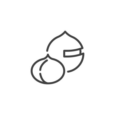 Macadamia fındık hattı simgesi