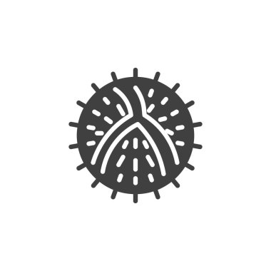 Kestane kabuğu vektör simgesi