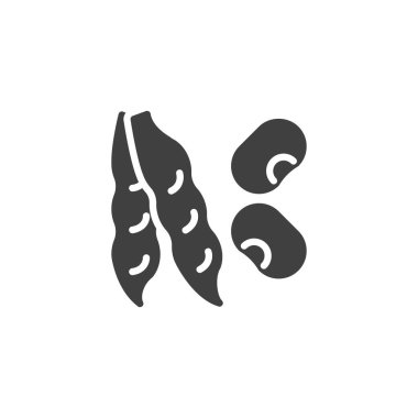 Fasulye kabuğu vektör simgesi