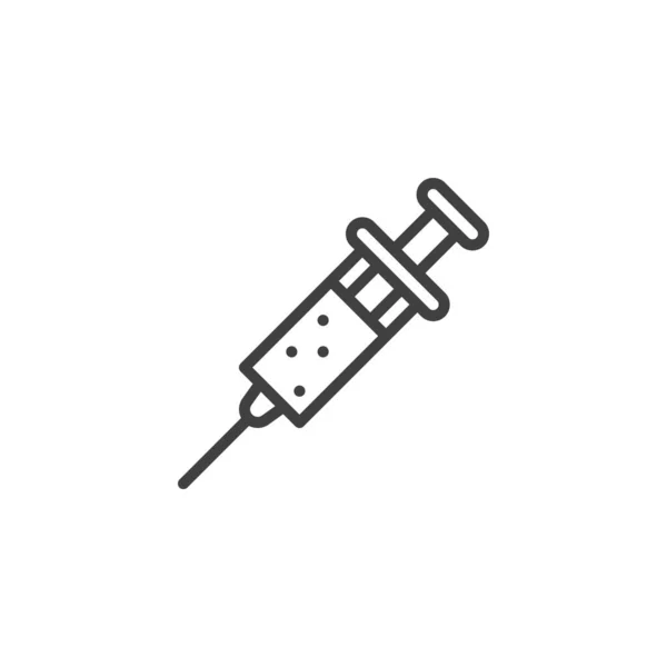 Pictogram medische injectiespuit — Stockvector