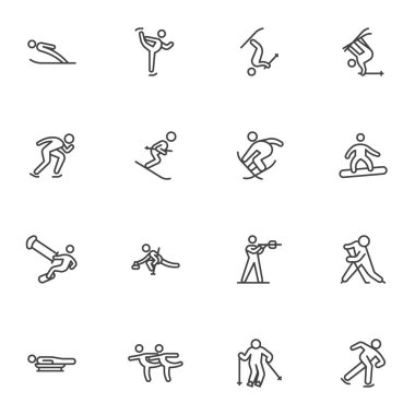 Kış sporları etkinlik çizgisi simgeleri belirlendi