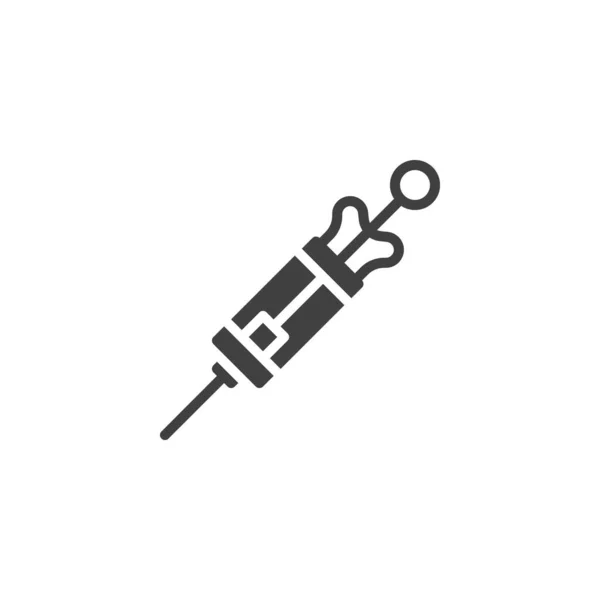 Icono de vector de inyección de vacuna — Archivo Imágenes Vectoriales