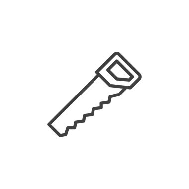 El testeresi çizgi simgesi