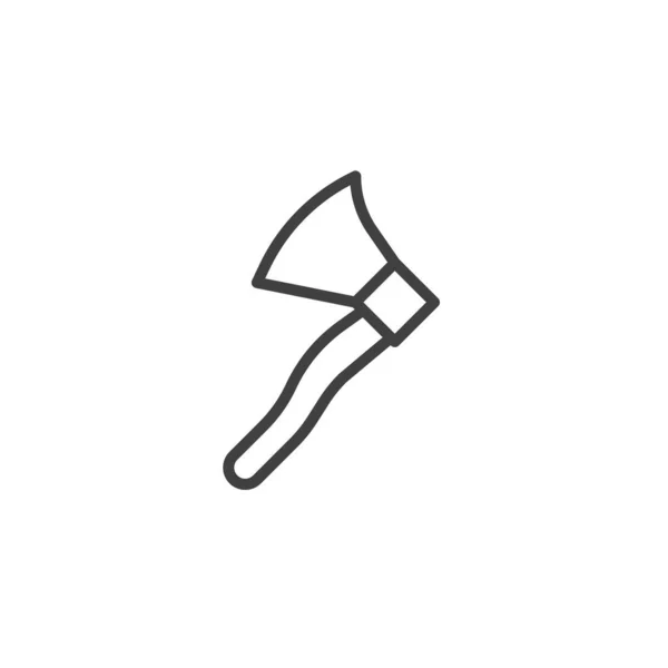Axe line icon — Stock Vector
