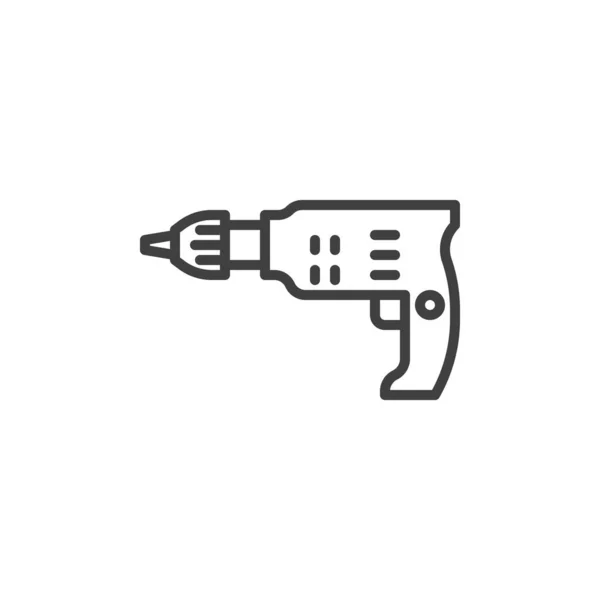 Elektryczna ikona śrubokręta — Wektor stockowy