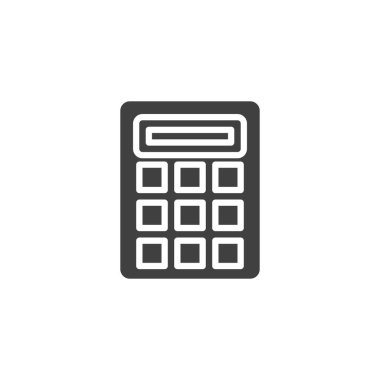 Hesap makinesi vektör simgesi