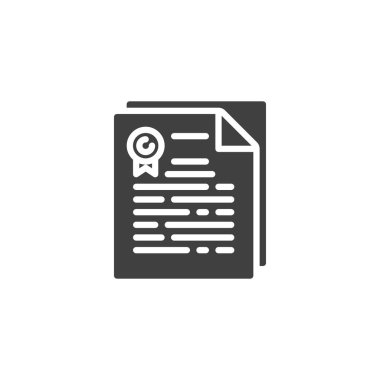 İmza vektör simgesi ile anlaşma sözleşmesi