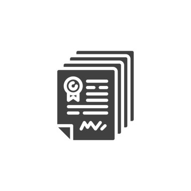 İmza vektör simgesi ile anlaşma sözleşmesi