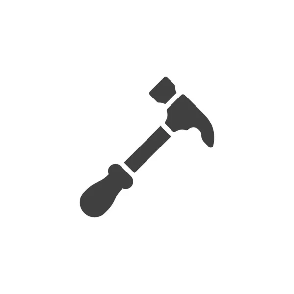 Carpinteiro ícone vector martelo —  Vetores de Stock