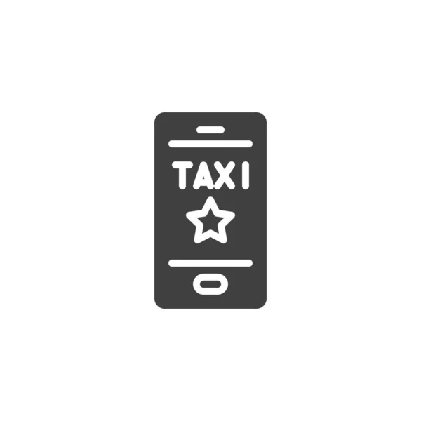 Taxi beoordeling vector pictogram — Stockvector