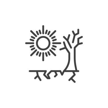 Kuraklık hattı simgesi