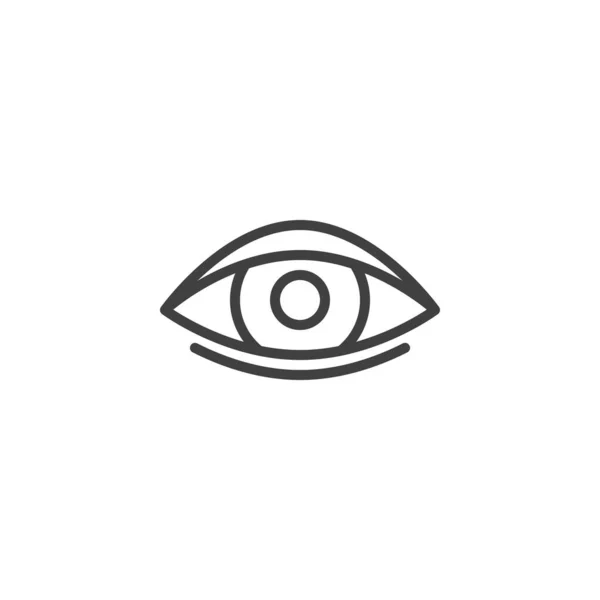 Icona linea occhi — Vettoriale Stock