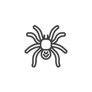 Tarantulas spider line icon