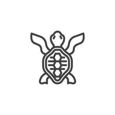 Deniz kaplumbağası çizgisi simgesi