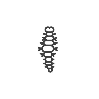 Caterpillar line icon