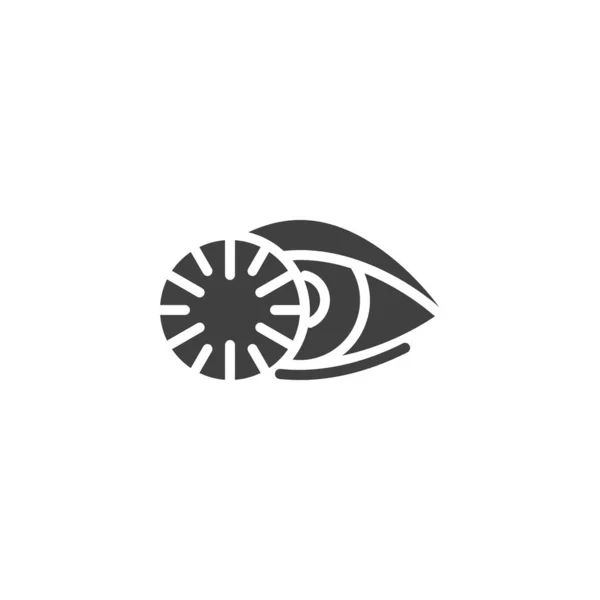 Ikona wektora soczewki oka — Wektor stockowy