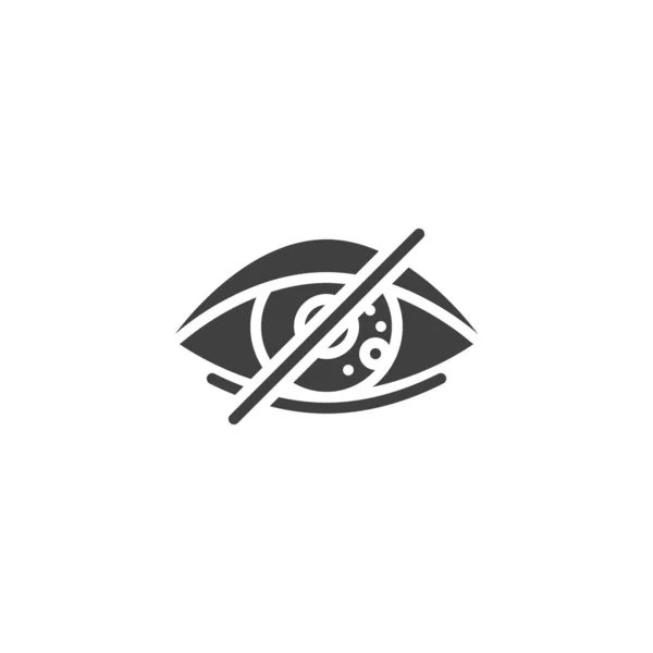 Blind eye vector icon — Stok Vektör