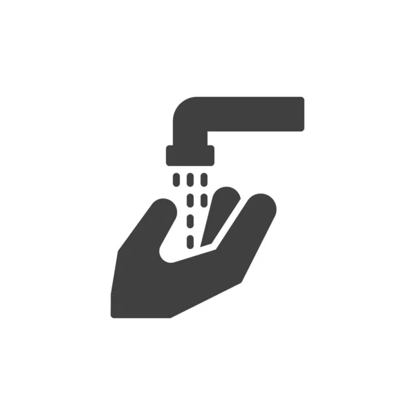 Waschen Sie Ihre Hände Vektor-Symbol — Stockvektor