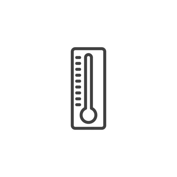 Θερμόμετρο γραμμή εικονίδιο — Διανυσματικό Αρχείο