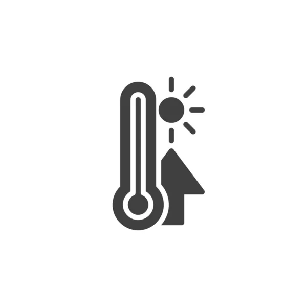 High temperature scale vector icon — Stok Vektör