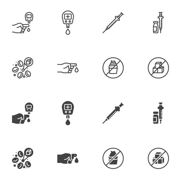 Diyabet Icon set