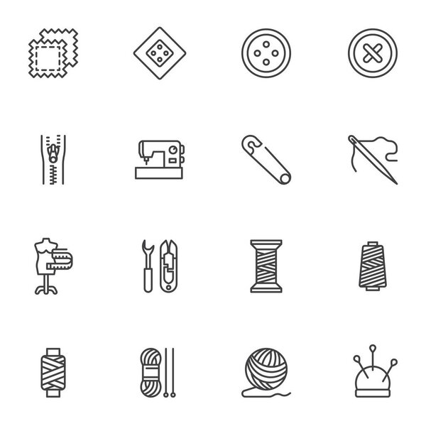 Набор иконок для шитья