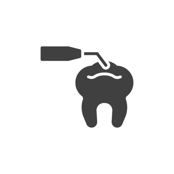 Dental cleaning vector icon — Wektor stockowy