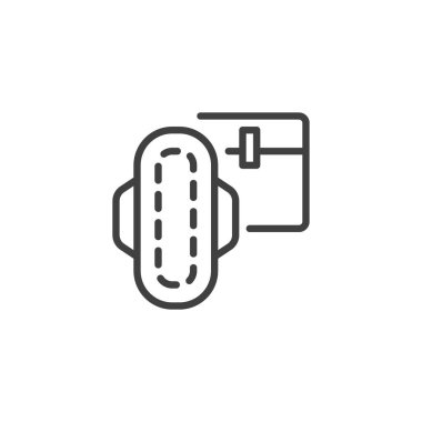 Hijyenik ped kutusu satırı simgesi