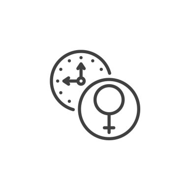 Adet döngüsü zaman çizelgesi simgesi