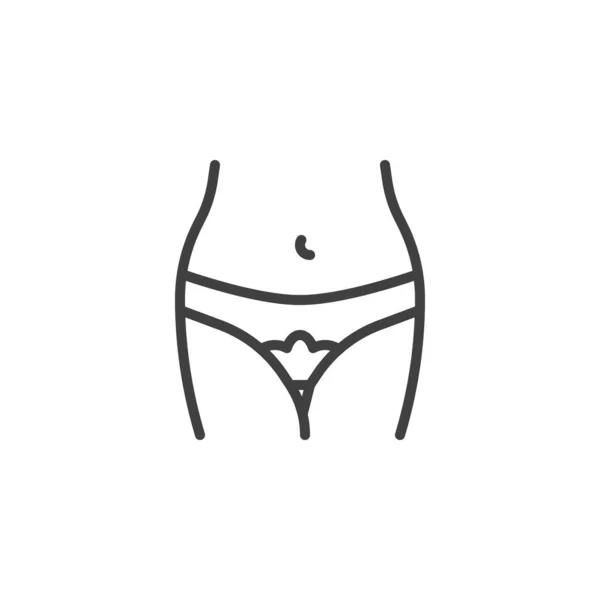 Menstrual cycle line icon — 스톡 벡터