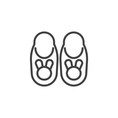 Tavşan terliği çizgisi simgesi