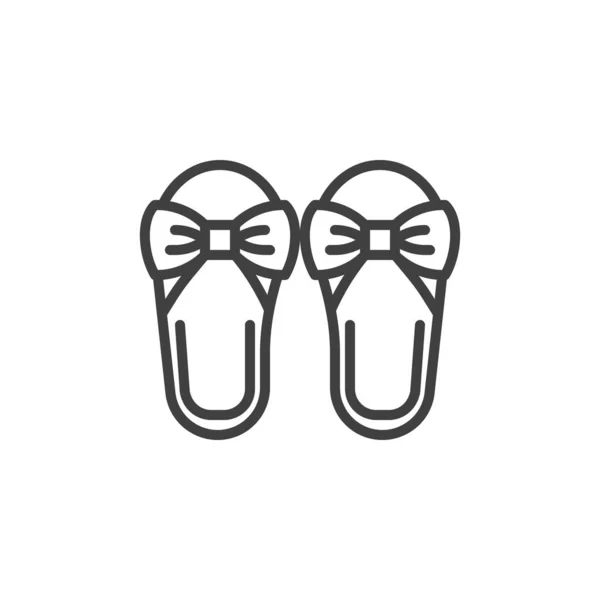 女鞋线条图标 — 图库矢量图片