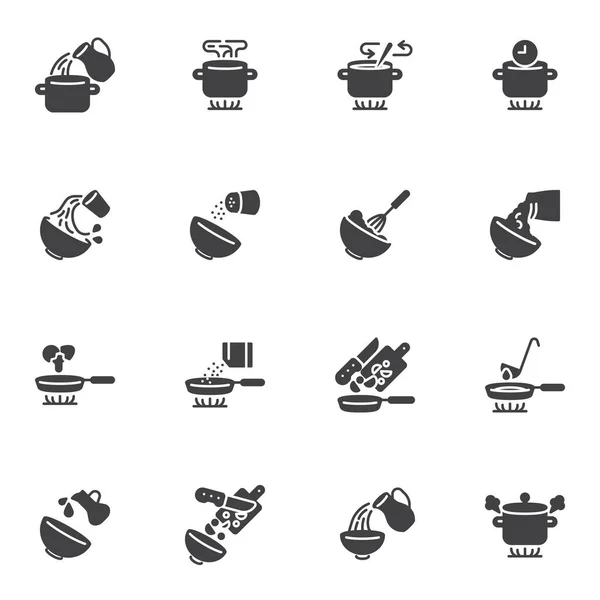 Conjunto de iconos vectoriales de cocina — Archivo Imágenes Vectoriales